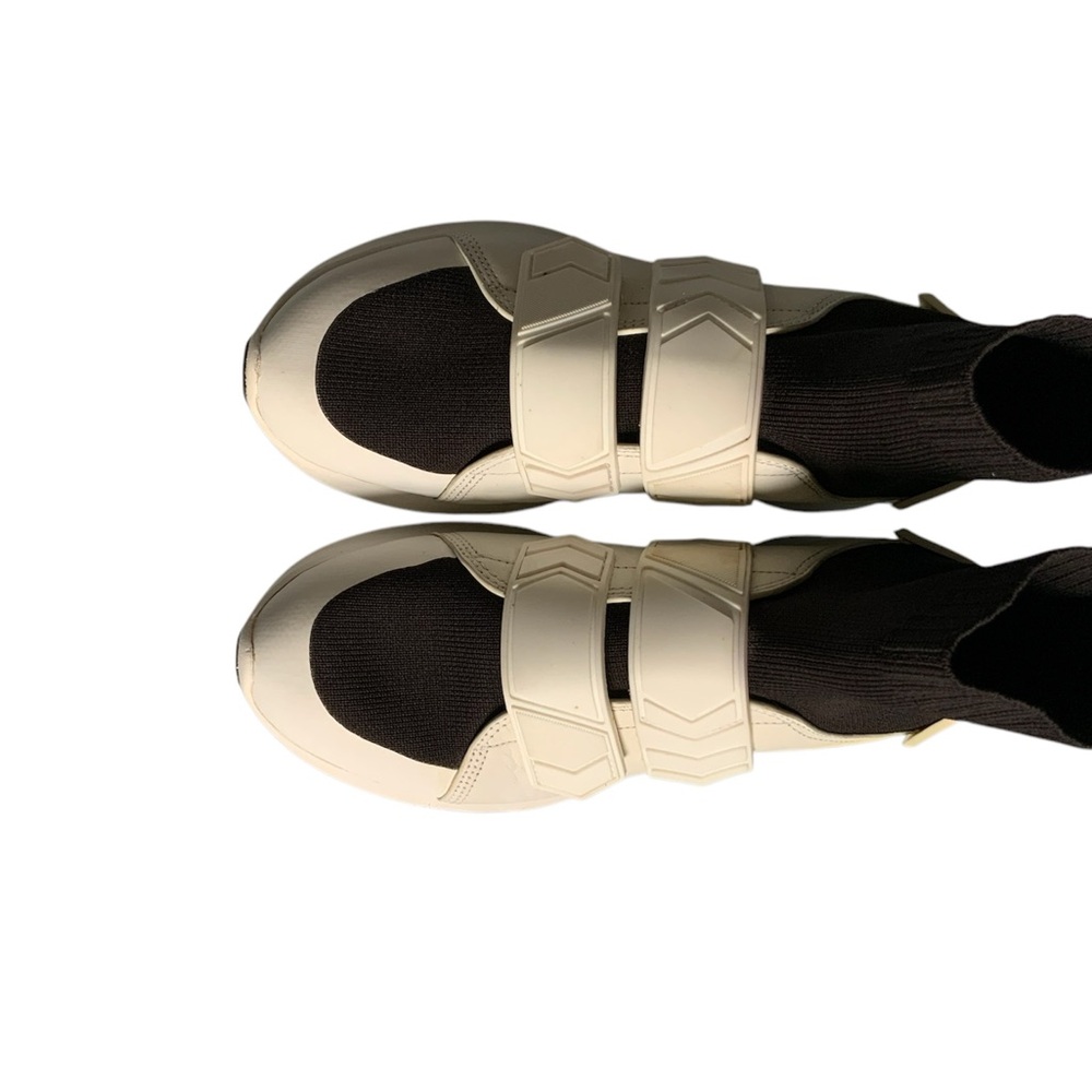 Women's Black and Cream Sneakers
